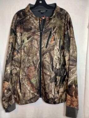 HABIT  Mossy Oak Camouflage Field Utility Hunting Jacket Light Weight Whitetail